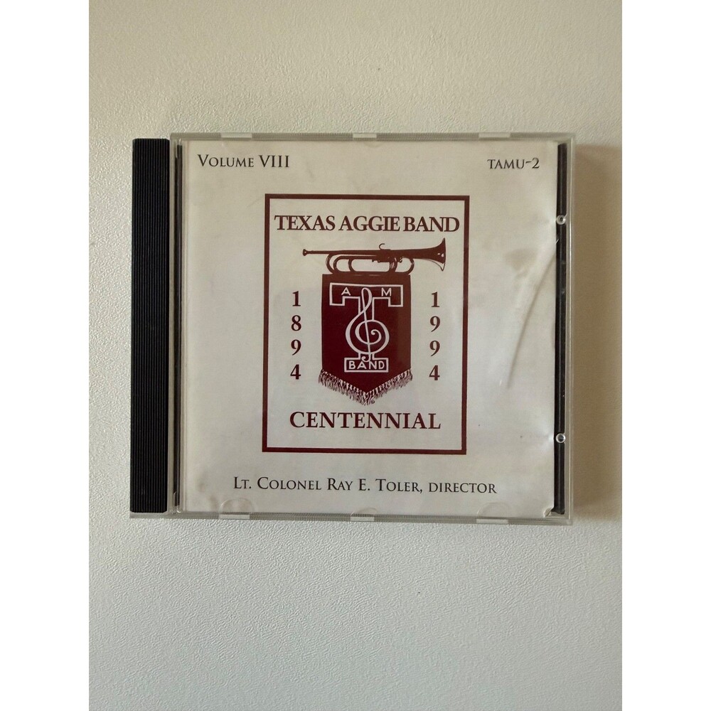 Texas A&M Aggie Band Centennial Vol VIII CD Ray Toler Play Tested TAMU-2